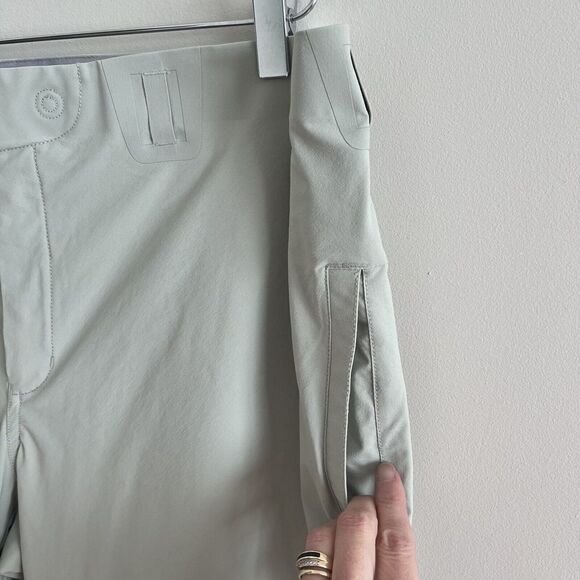 Mountain Hardware Hiking Outdoor Pants cinch bottom Mint Green Size 14 - Picture 8 of 15